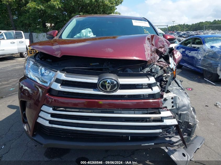 VIN 5TDBZRFH4KS741591 2019 TOYOTA HIGHLANDER LE