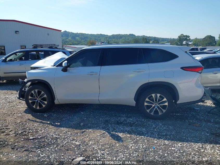 2022 Toyota Highlander Xle VIN: 5TDGZRAH1NS129365 Lot: 40268589