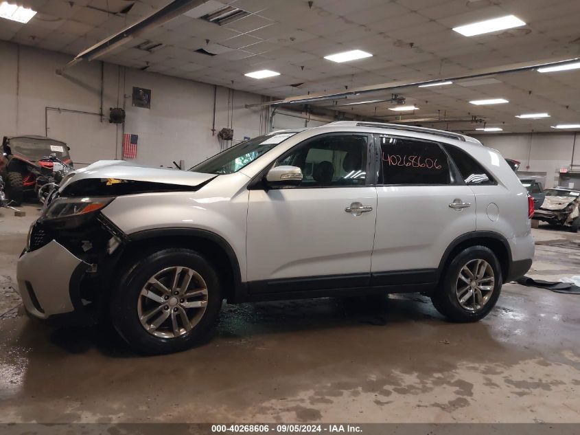 2014 Kia Sorento Lx VIN: 5XYKT4A68EG476802 Lot: 40268606