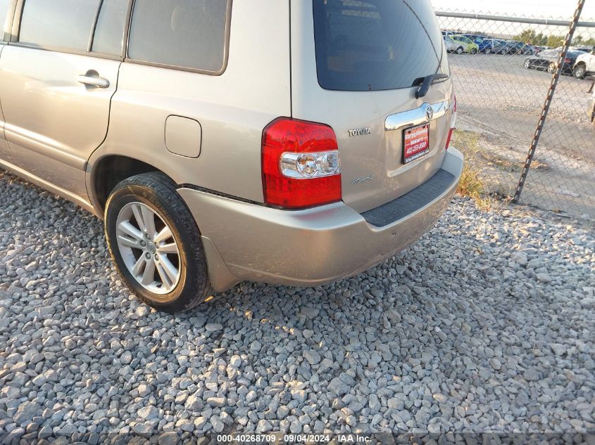 2006 Toyota Highlander Hybrid VIN: JTEEW21AX60029498 Lot: 40268709