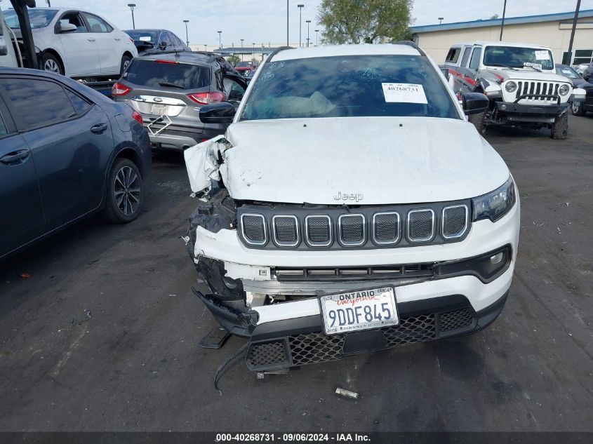 2022 Jeep Compass Latitude Fwd VIN: 3C4NJCBB4NT205253 Lot: 40268731