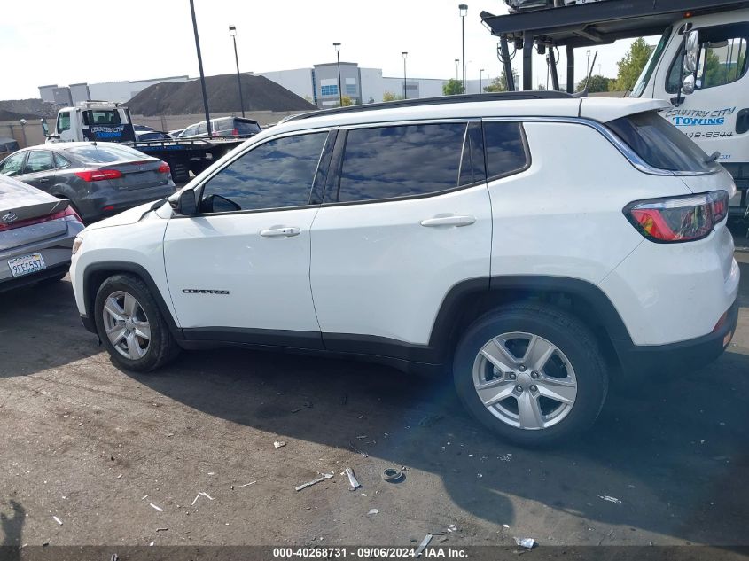 2022 Jeep Compass Latitude Fwd VIN: 3C4NJCBB4NT205253 Lot: 40268731