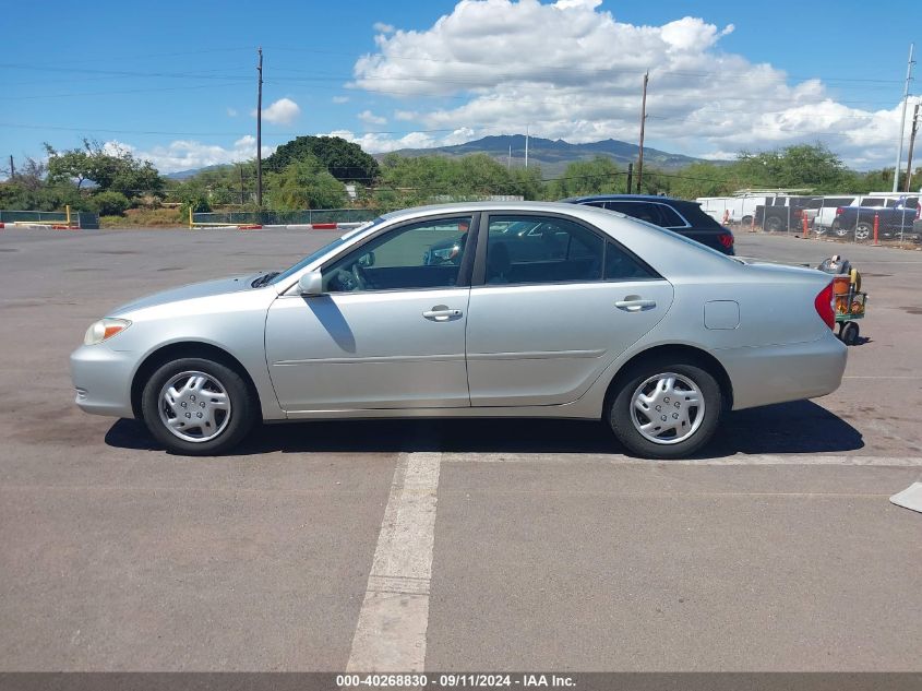 2004 Toyota Camry Le/Se/Xle VIN: JTDBE30K840287624 Lot: 40268830