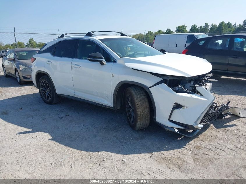 VIN 2T2BZMCA0GC016446 2016 Lexus RX, 350 F Sport no.1