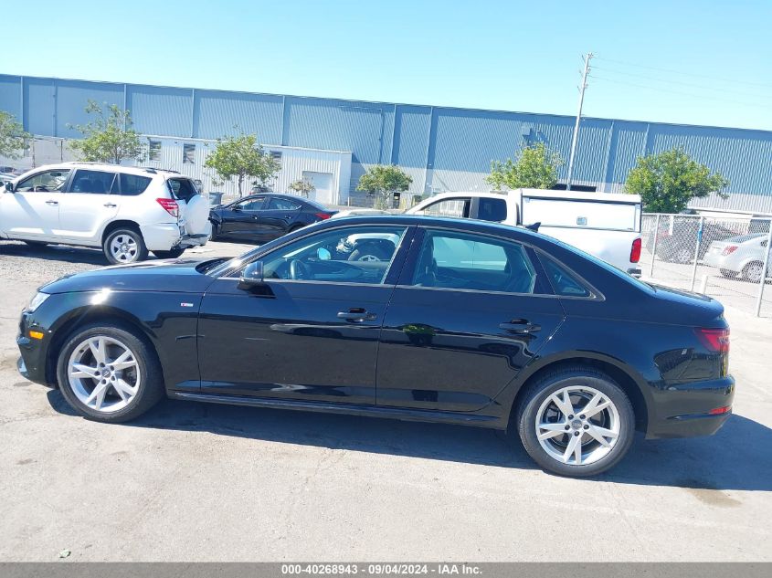 2018 Audi A4 2.0T Tech Ultra Premium/2.0T Ultra Premium VIN: WAUKMAF41JA234783 Lot: 40268943