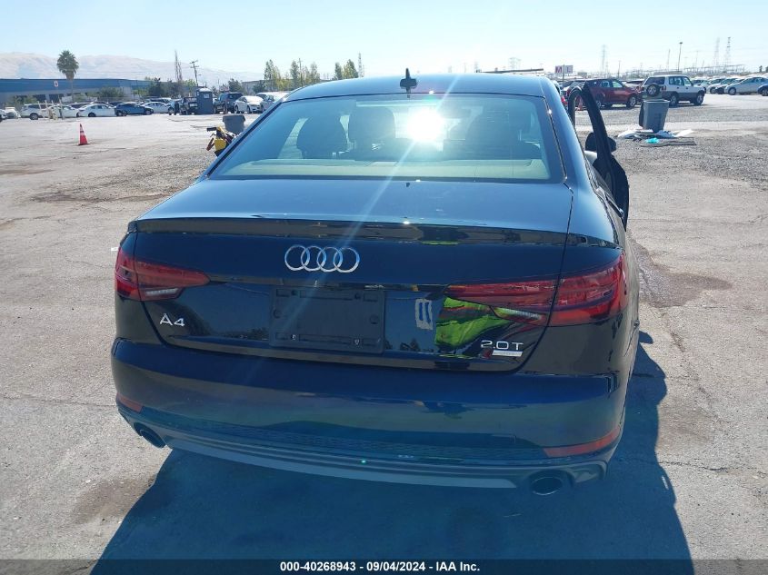 2018 Audi A4 2.0T Tech Ultra Premium/2.0T Ultra Premium VIN: WAUKMAF41JA234783 Lot: 40268943