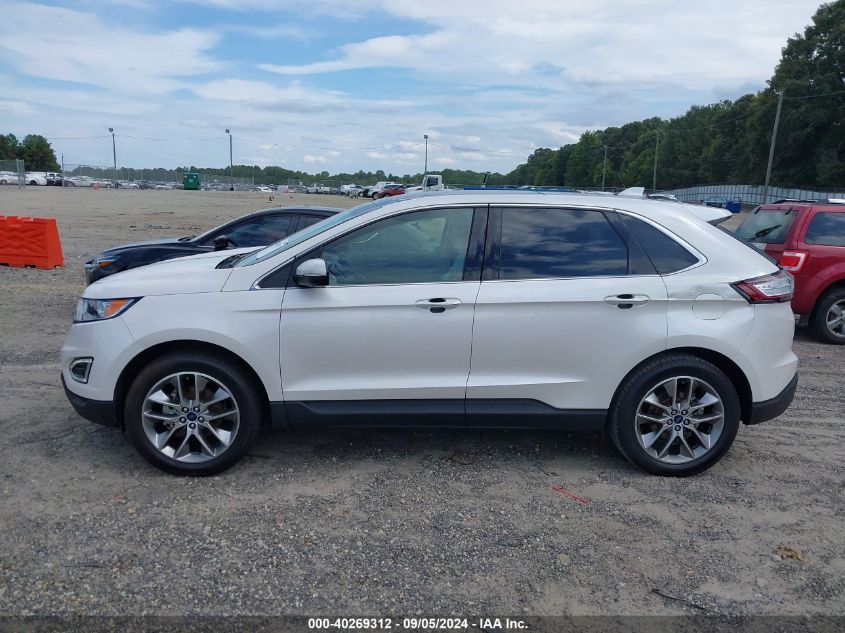 2017 Ford Edge Titanium VIN: 2FMPK3K91HBC40394 Lot: 40269312