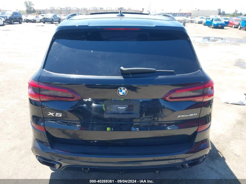 2023 BMW X5 xDrive40I VIN: 5UXCR6C06P9R84891 Lot: 40269361