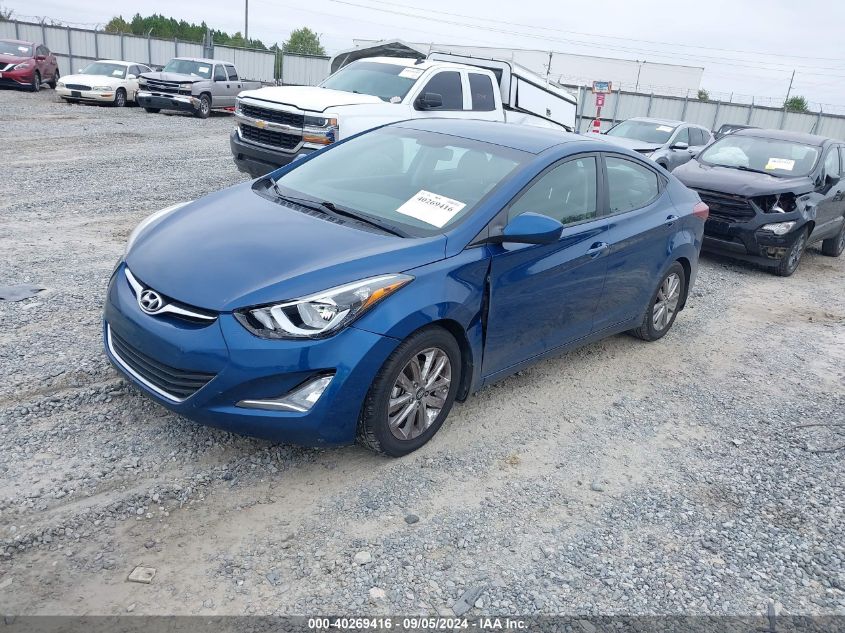 KMHDH4AE2GU476521 2016 HYUNDAI ELANTRA - Image 2