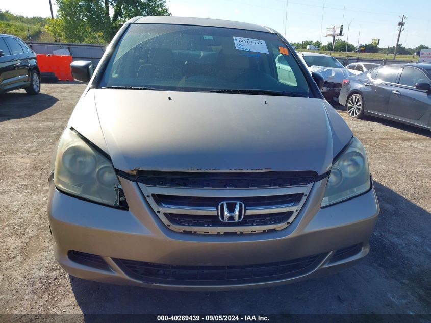 2006 Honda Odyssey Lx VIN: 5FNRL38276B109846 Lot: 40269439