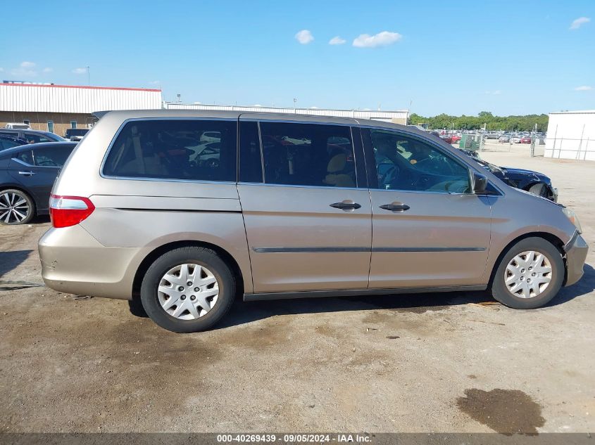 2006 Honda Odyssey Lx VIN: 5FNRL38276B109846 Lot: 40269439