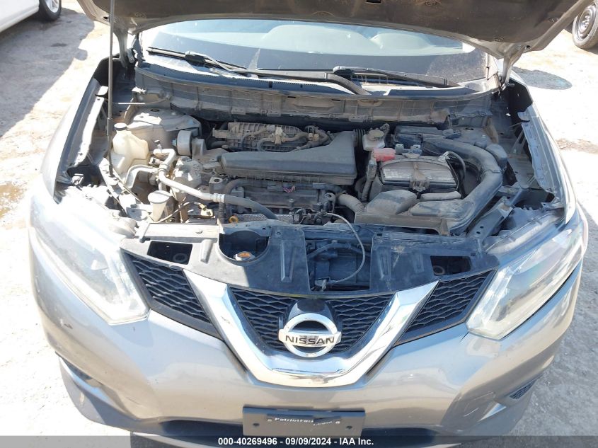 2016 Nissan Rogue Sv VIN: JN8AT2MT9GW030833 Lot: 40269496