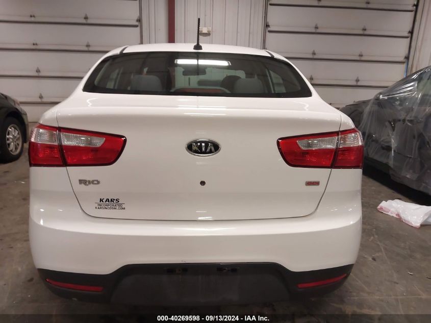 2013 Kia Rio Lx VIN: KNADM4A34D6107381 Lot: 40269598