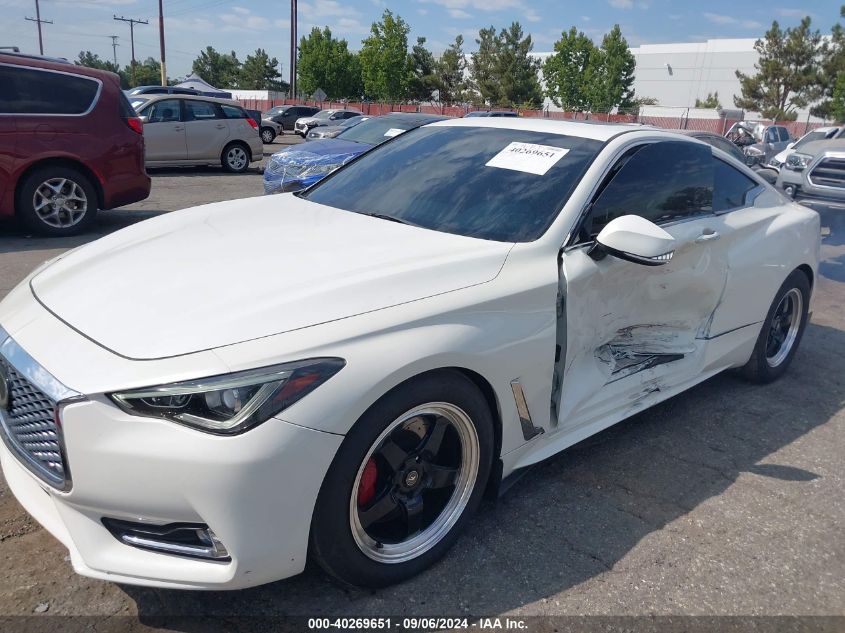 2018 Infiniti Q60 3.0T Red Sport 400 VIN: JN1FV7EK3JM530877 Lot: 40269651