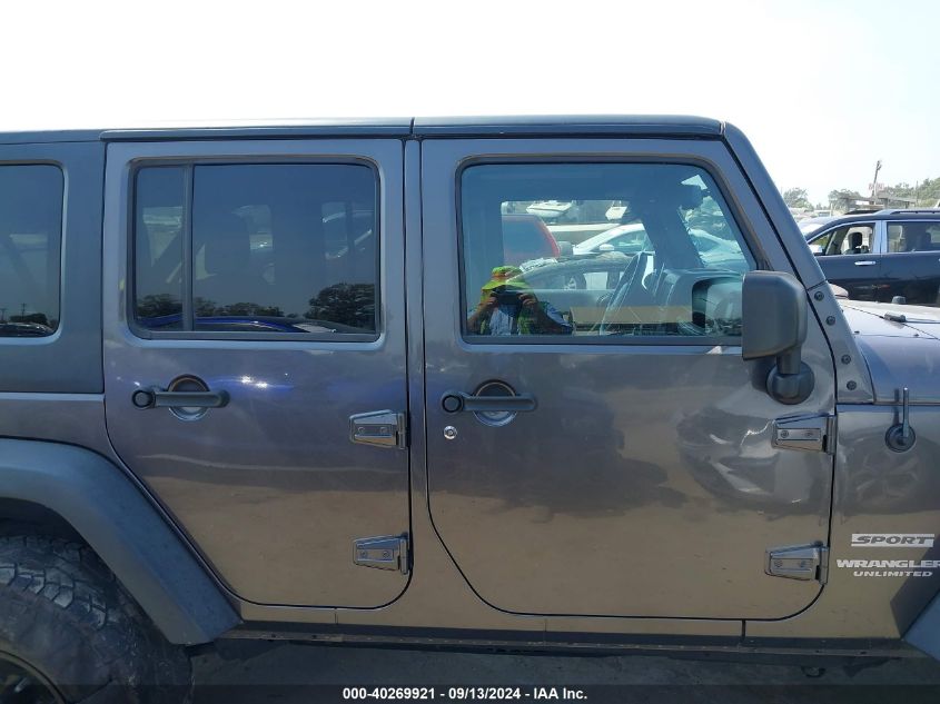 2014 Jeep Wrangler Unlimited Sport VIN: 1C4BJWDG0EL288673 Lot: 40269921