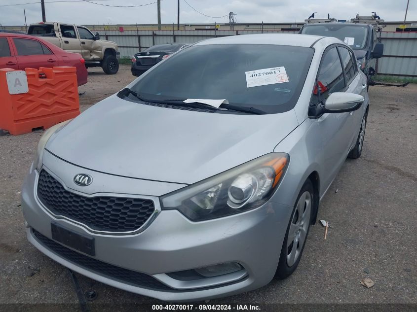 2016 Kia Forte Lx VIN: KNAFK5A81G5597501 Lot: 40270017