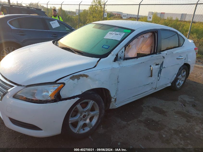 2015 Nissan Sentra S/Sv/Sr/Sl VIN: 3N1AB7AP6FY270712 Lot: 40270031