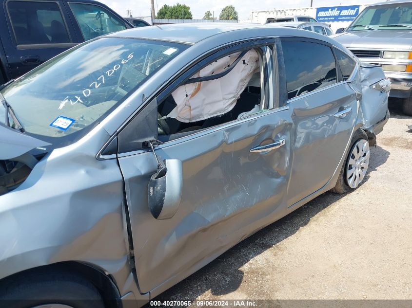 2013 Nissan Sentra S VIN: 3N1AB7AP9DL786931 Lot: 40270065