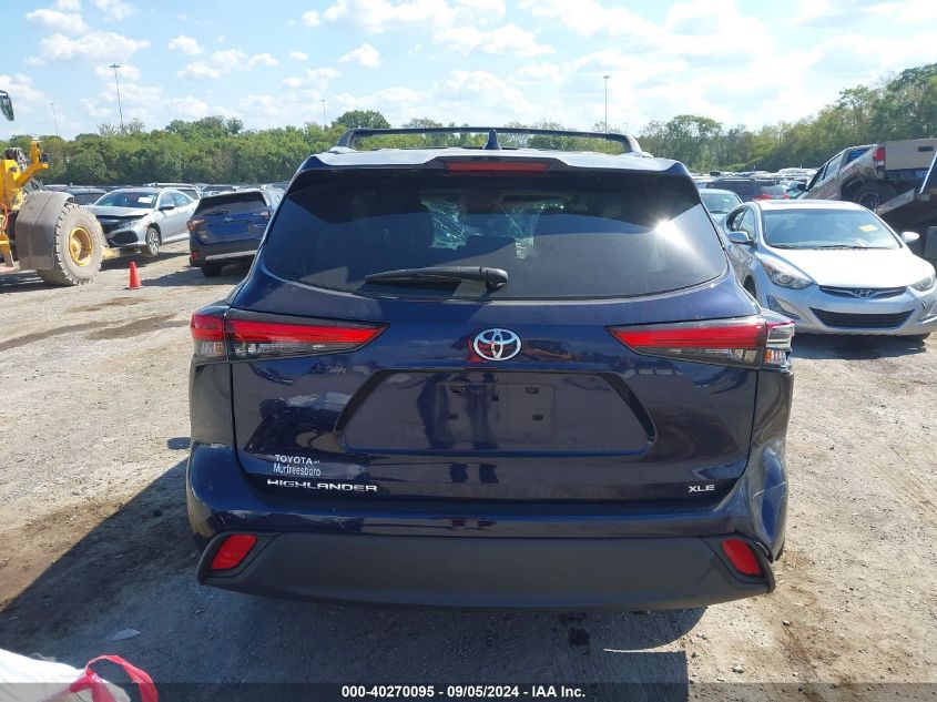 2021 Toyota Highlander Xle VIN: 5TDGZRAH6MS530747 Lot: 40270095