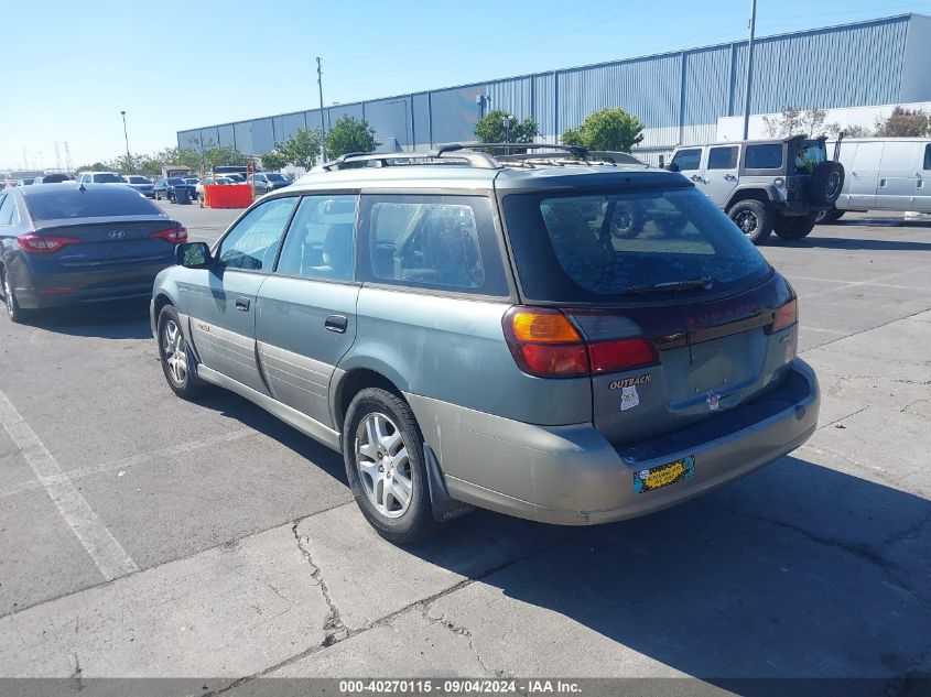 2002 Subaru Outback Outback VIN: 4S3BH665626614767 Lot: 40270115