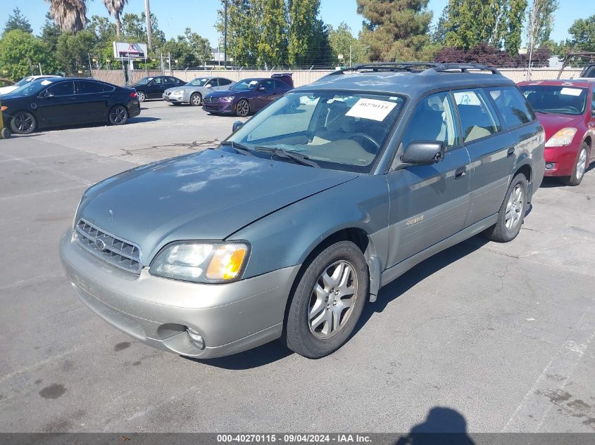 2002 Subaru Outback Outback VIN: 4S3BH665626614767 Lot: 40270115