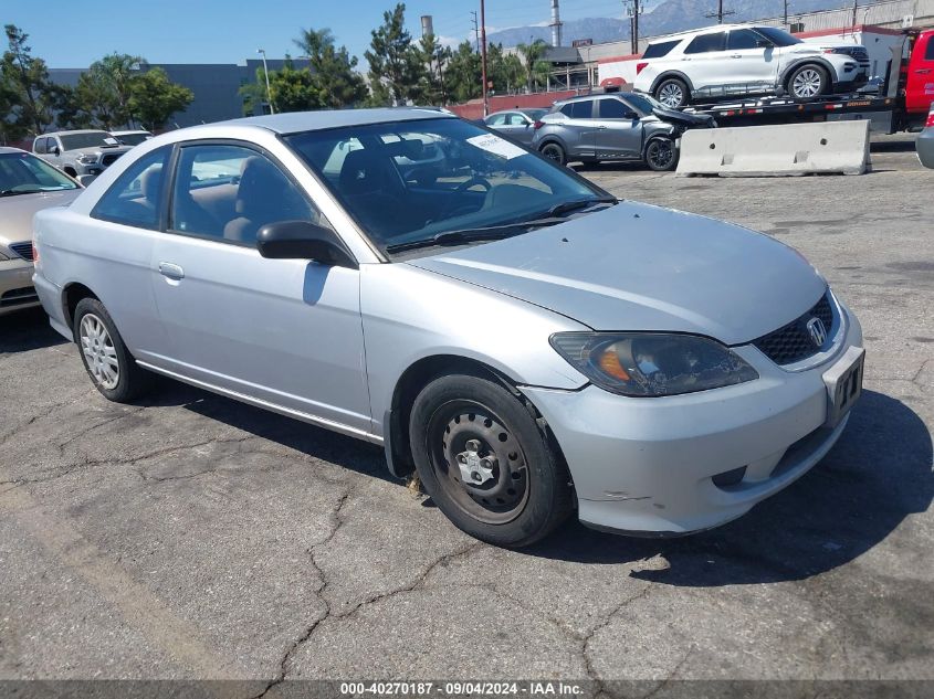 2005 Honda Civic Lx VIN: 1HGEM22575L033292 Lot: 40270187