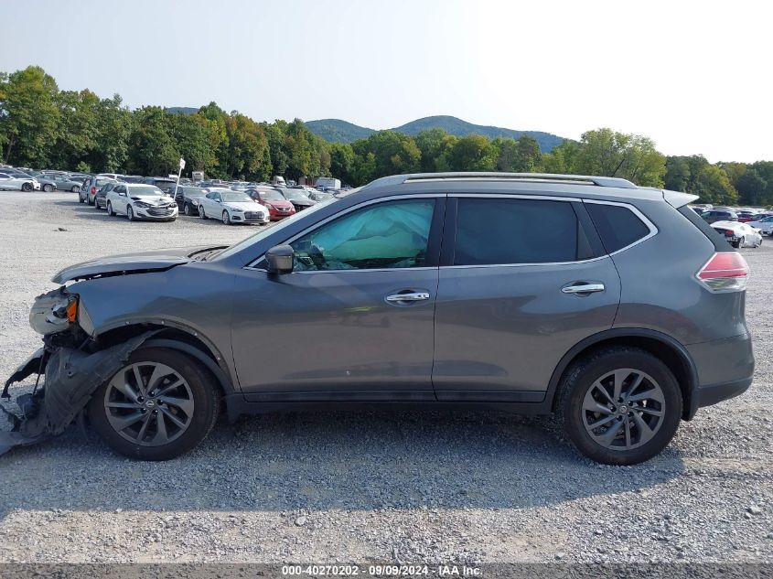 2016 Nissan Rogue Sl VIN: 5N1AT2MV3GC839173 Lot: 40270202