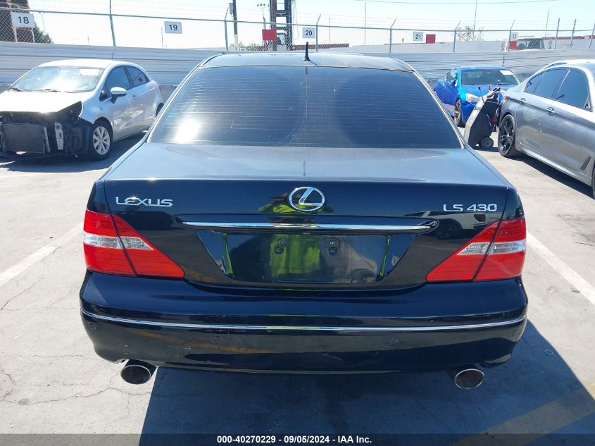 2006 Lexus Ls 430 VIN: JTHBN36F965053006 Lot: 40270229