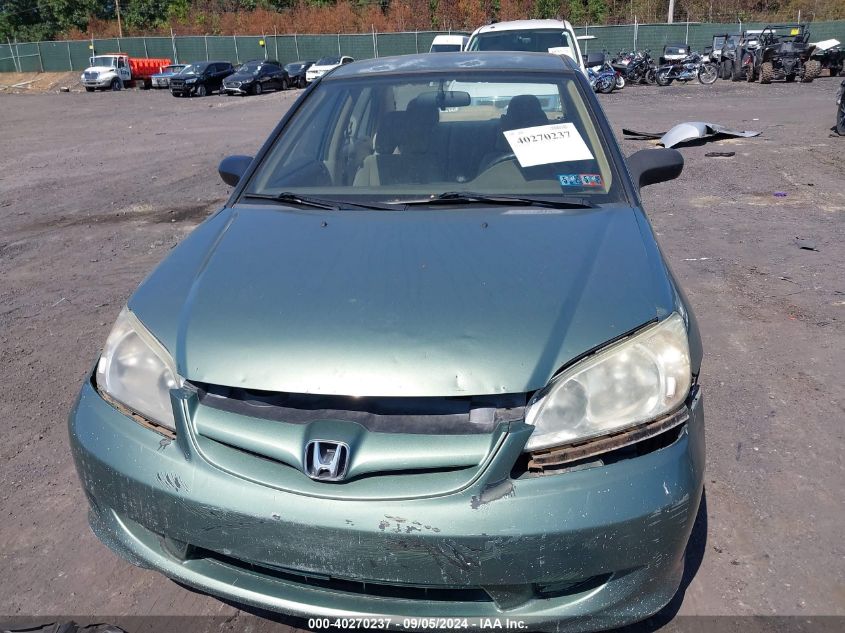 2004 Honda Civic Lx VIN: 2HGES16534H554452 Lot: 40270237