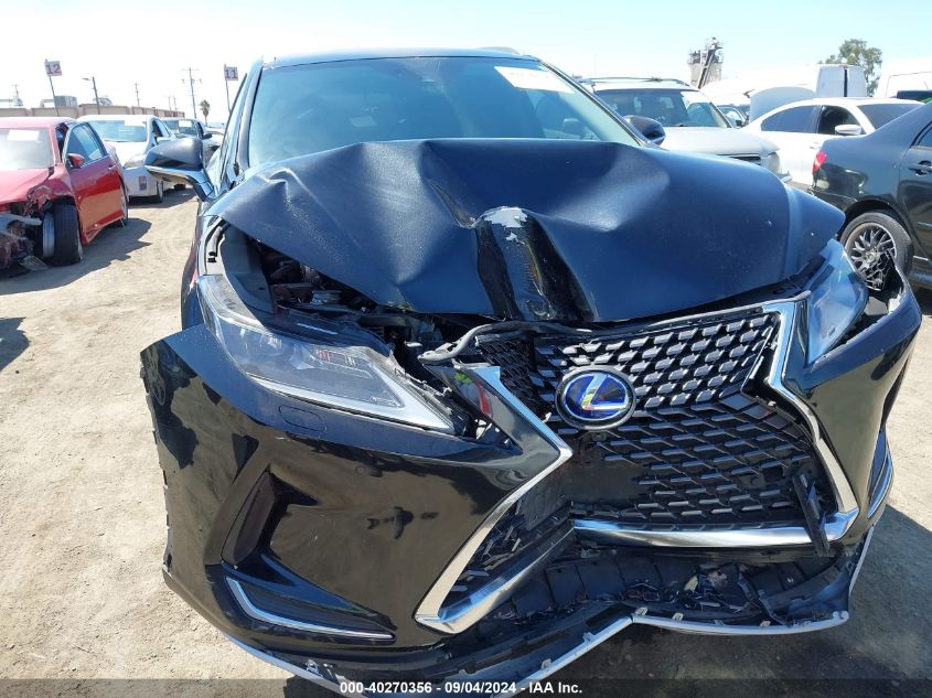 2021 Lexus Rx 450Hl VIN: JTJHGKFA2M2017335 Lot: 40270356