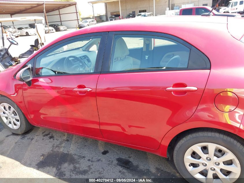 2013 Kia Rio Lx VIN: KNADM5A36D6226717 Lot: 40270412