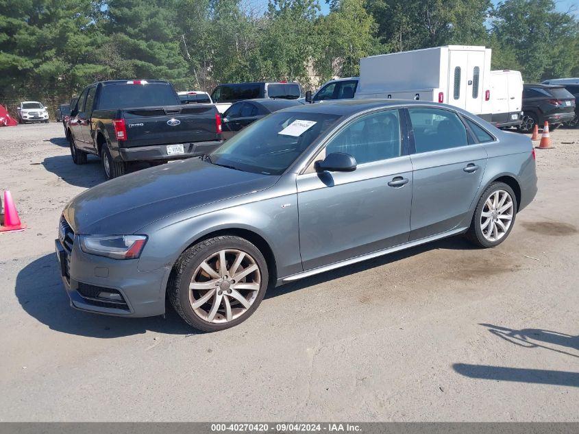 2014 Audi A4 Premium VIN: WAUBFAFL4EN044864 Lot: 40270420