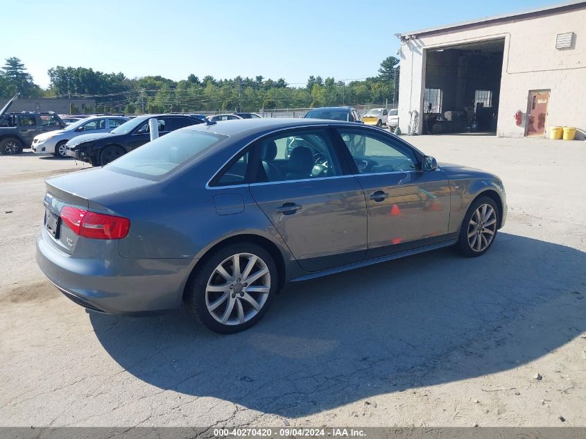 2014 Audi A4 Premium VIN: WAUBFAFL4EN044864 Lot: 40270420