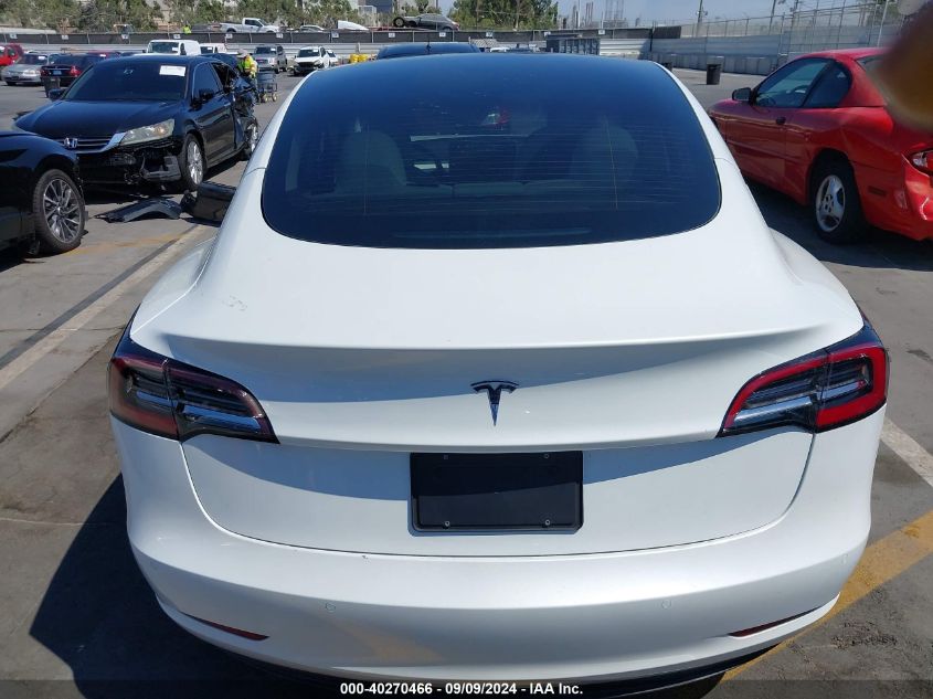 2021 Tesla Model 3 Standard Range Plus Rear-Wheel Drive VIN: 5YJ3E1EA5MF092073 Lot: 40270466