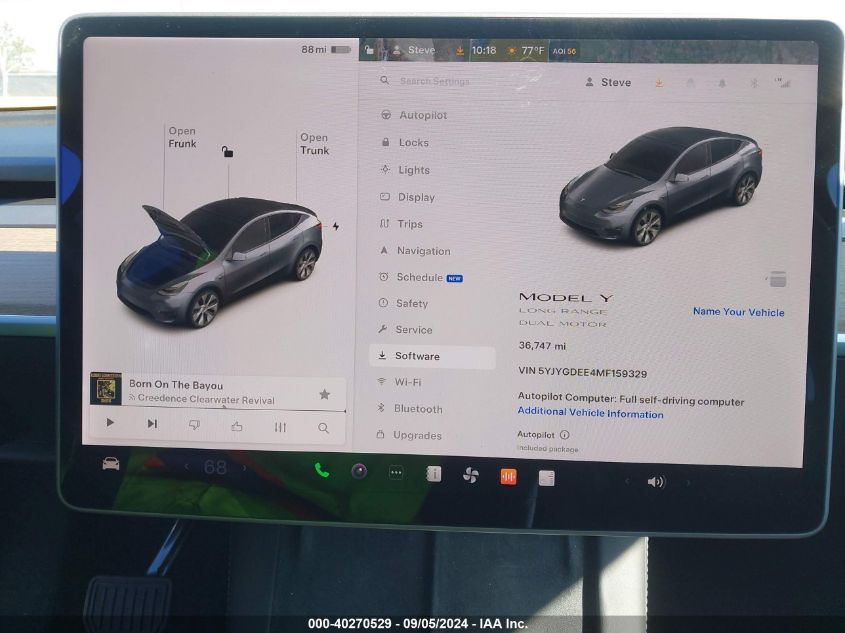 2021 TESLA MODEL Y - 5YJYGDEE4MF159329