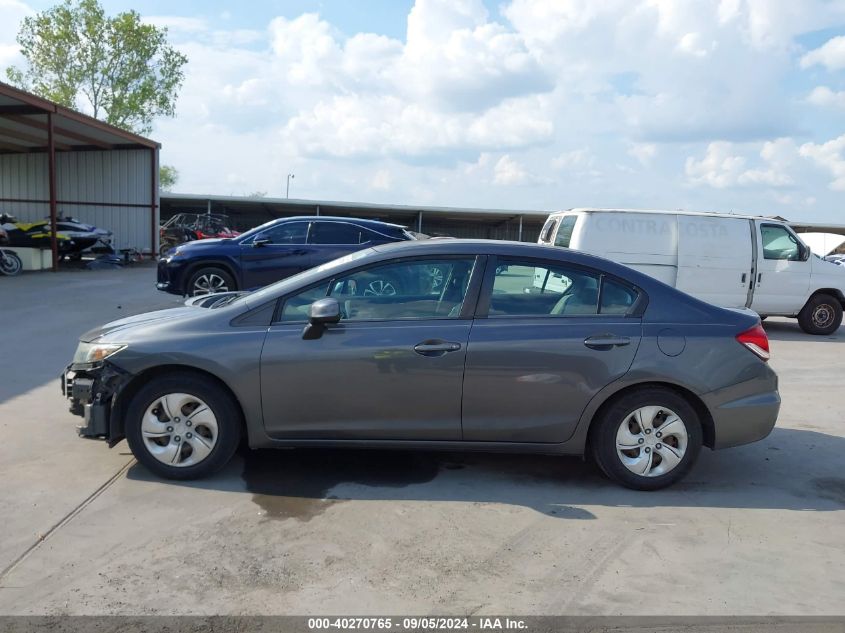 2013 Honda Civic Lx VIN: 2HGFB2F52DH575299 Lot: 40270765