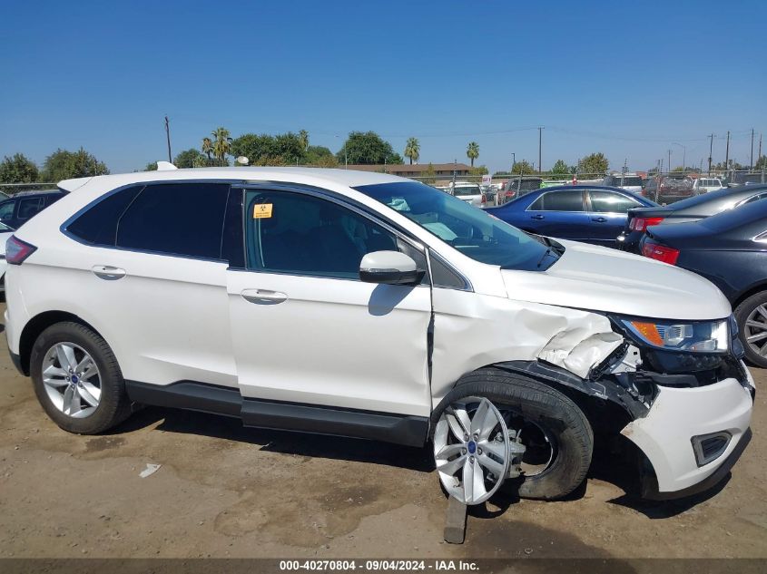 2017 Ford Edge Sel VIN: 2FMPK3J98HBC65861 Lot: 40270804