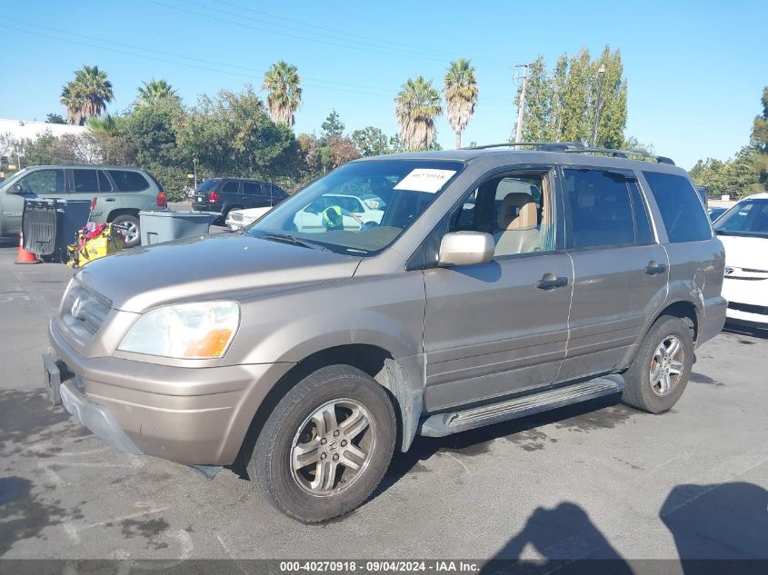 2004 Honda Pilot Ex-L VIN: 2HKYF18584H569680 Lot: 40270918