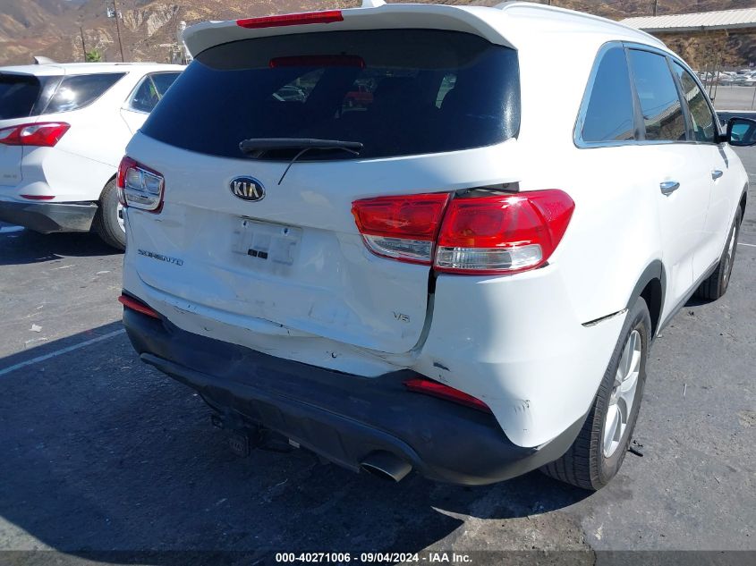 2018 Kia Sorento 3.3L Lx VIN: 5XYPGDA58JG429278 Lot: 40271006