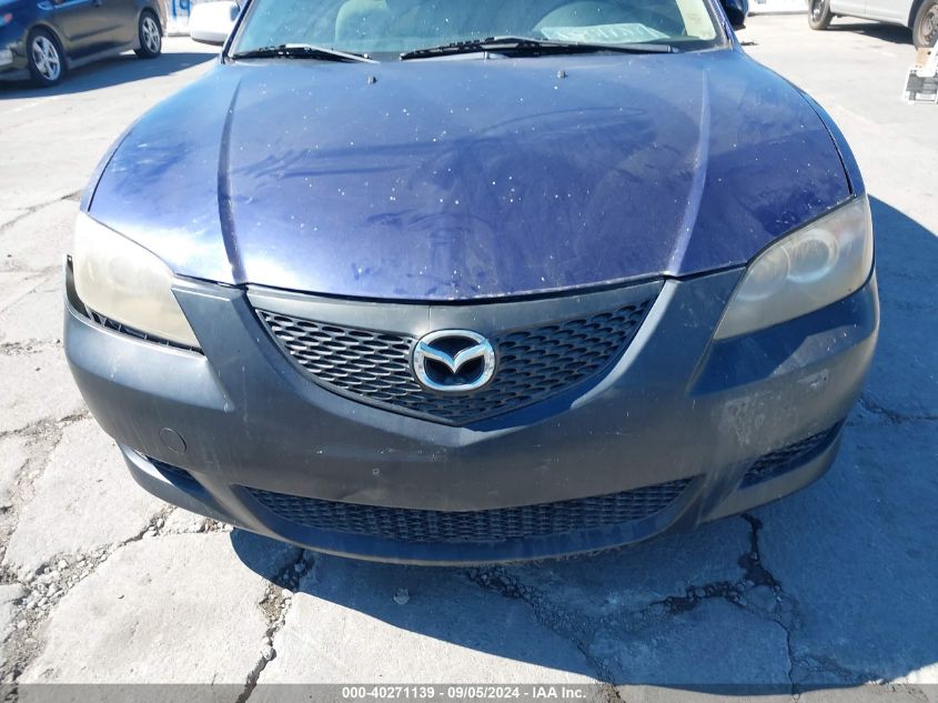 2005 Mazda Mazda3 I VIN: JM1BK12F651273620 Lot: 40271139