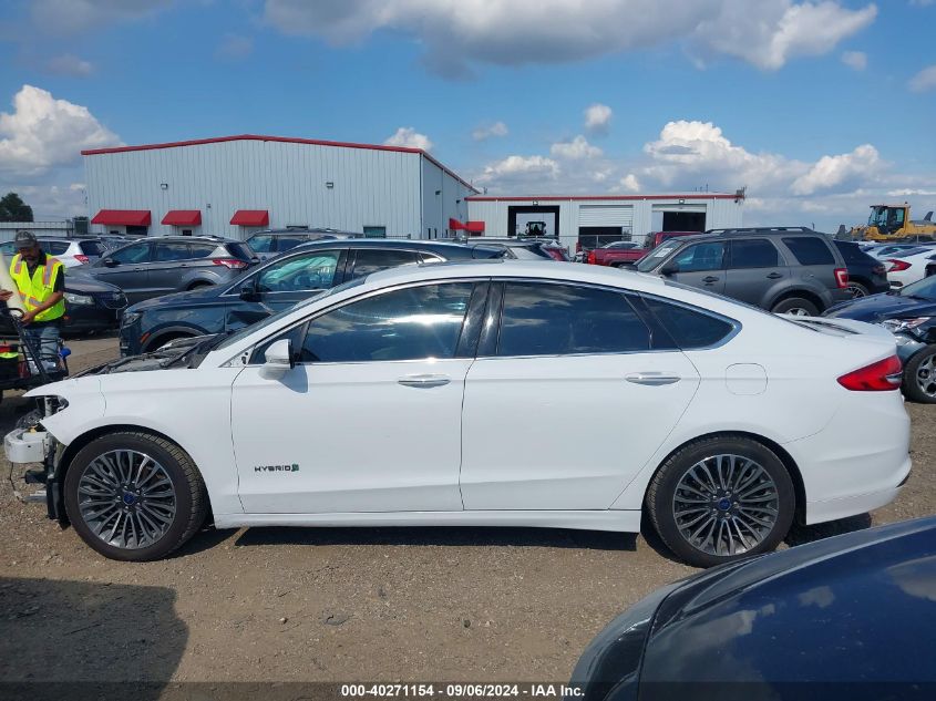 2017 Ford Fusion Titanium Hev VIN: 3FA6P0RU4HR254601 Lot: 40271154