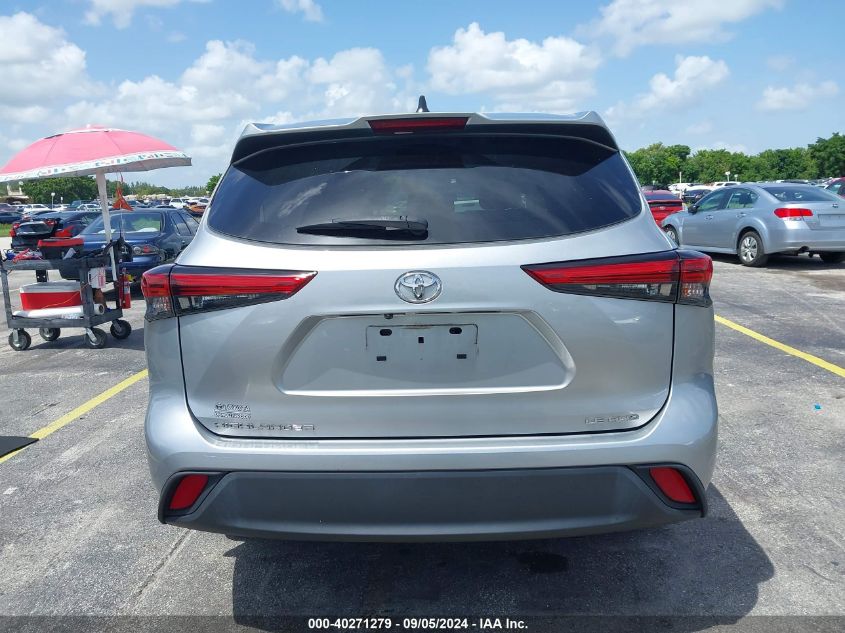 2022 Toyota Highlander L/Le VIN: 5TDBZRBH5NS568366 Lot: 40271279