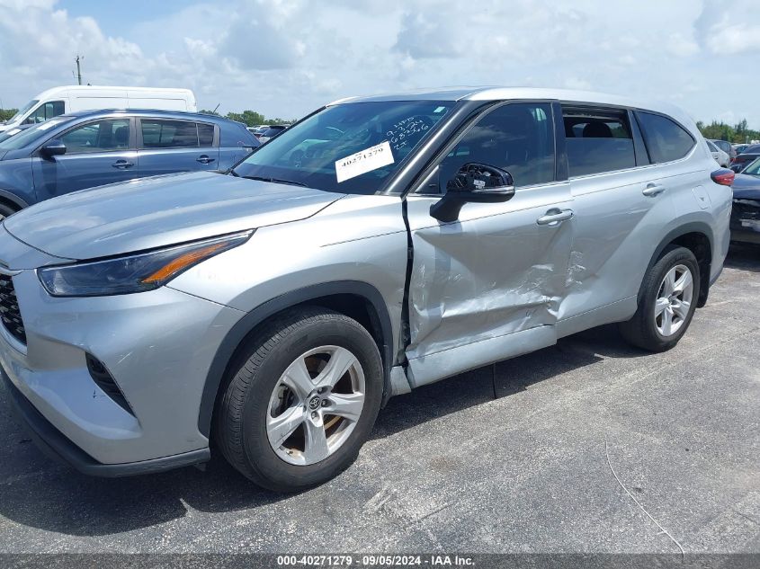 2022 Toyota Highlander L/Le VIN: 5TDBZRBH5NS568366 Lot: 40271279