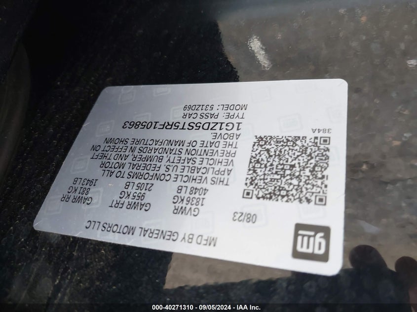 2024 CHEVROLET MALIBU LT - 1G1ZD5ST5RF105863