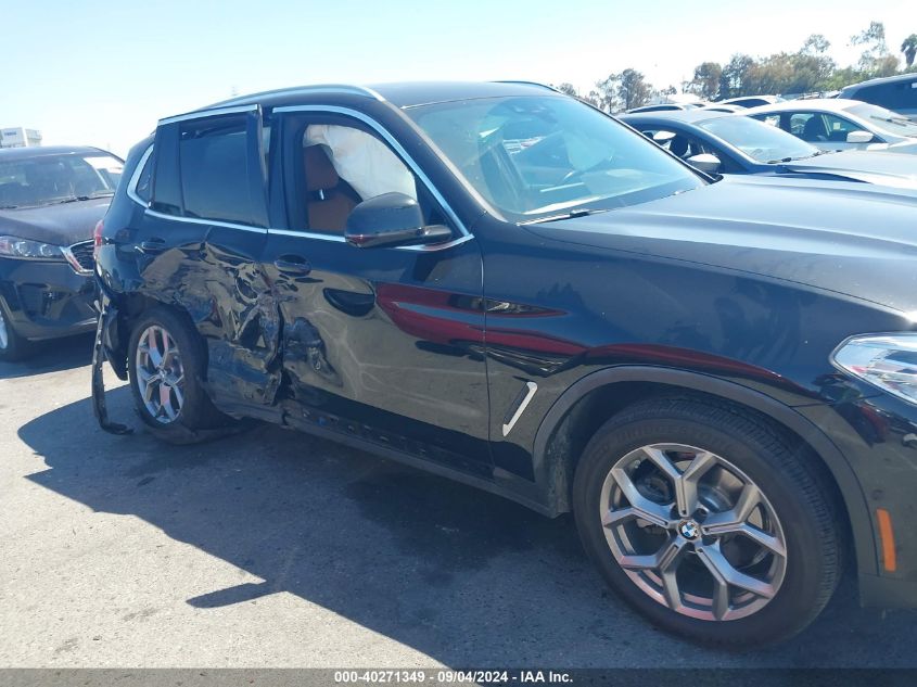 2020 BMW X3 xDrive30I VIN: 5UXTY5C05LLT34332 Lot: 40271349