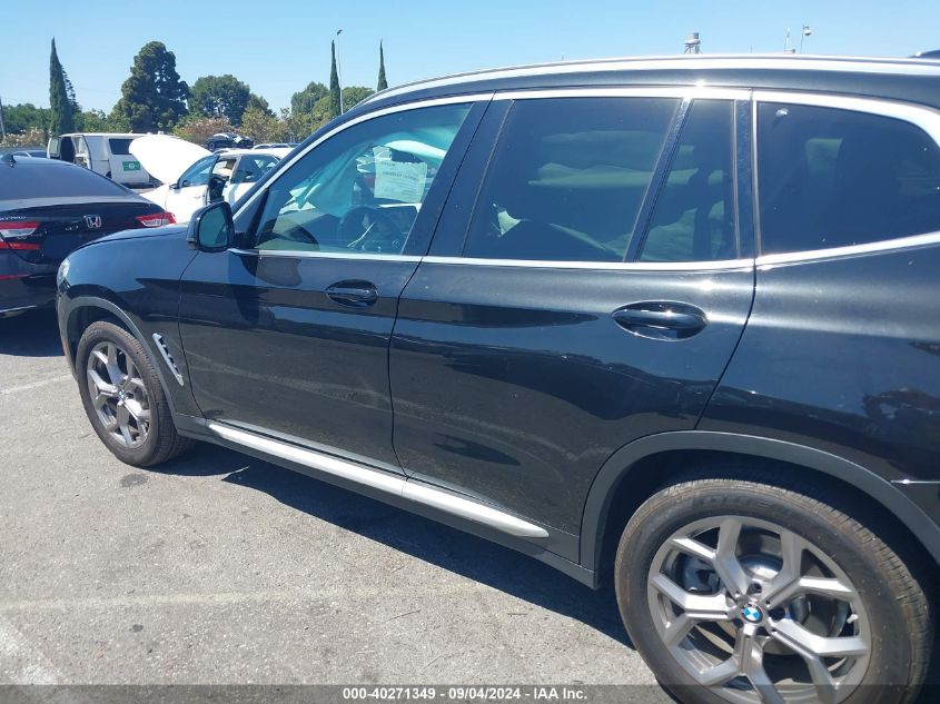 2020 BMW X3 xDrive30I VIN: 5UXTY5C05LLT34332 Lot: 40271349