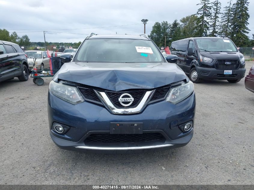 2015 Nissan Rogue S/Sl/Sv VIN: 5N1AT2MT4FC761726 Lot: 40271415