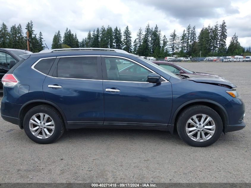 2015 Nissan Rogue S/Sl/Sv VIN: 5N1AT2MT4FC761726 Lot: 40271415