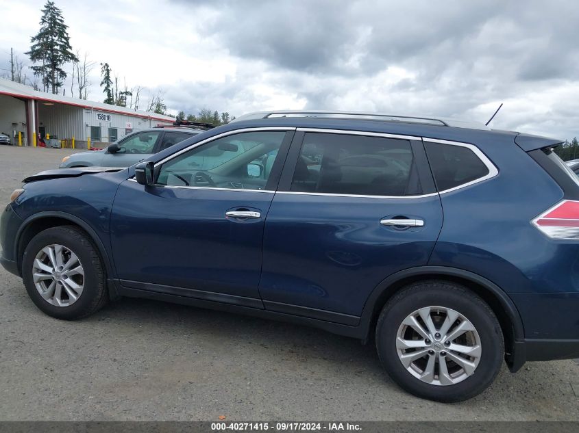 2015 Nissan Rogue S/Sl/Sv VIN: 5N1AT2MT4FC761726 Lot: 40271415