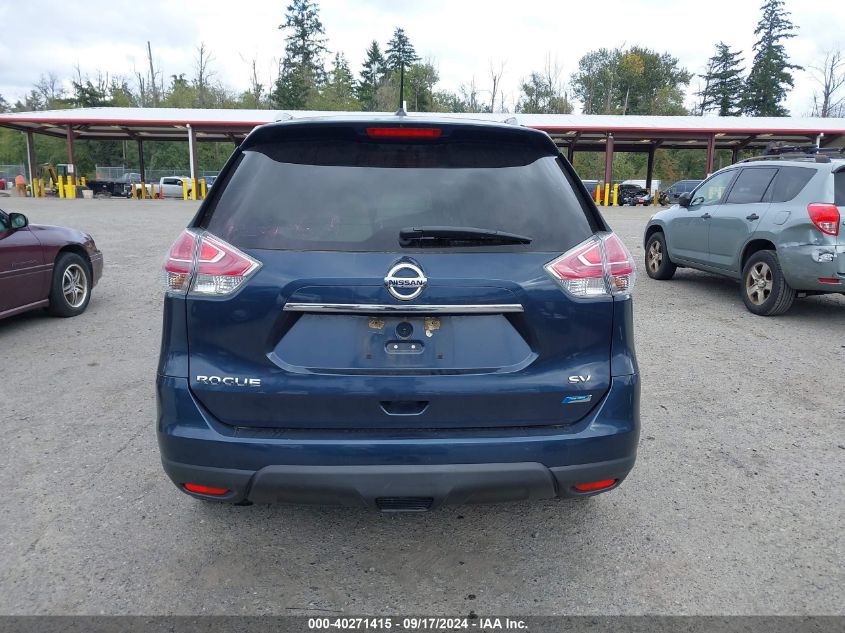 2015 Nissan Rogue S/Sl/Sv VIN: 5N1AT2MT4FC761726 Lot: 40271415